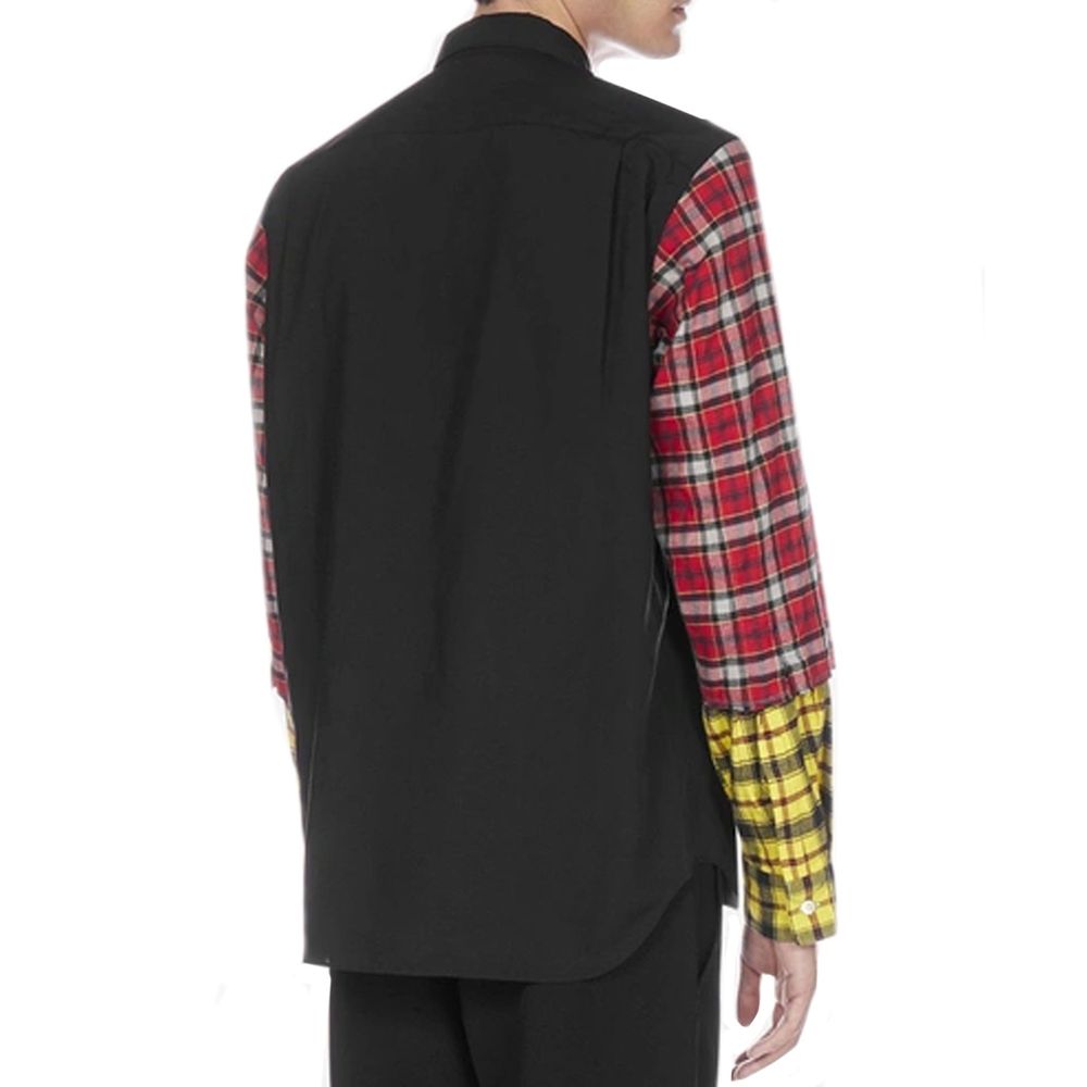 Comme Des Garçons Black Cotton Pattern Shirt by Comme Des Garçons outlet now on sale