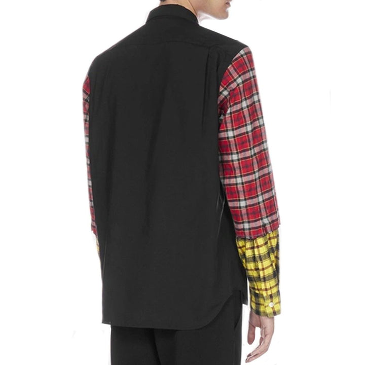 Comme Des Garçons Black Cotton Pattern Shirt by Comme Des Garçons outlet now on sale
