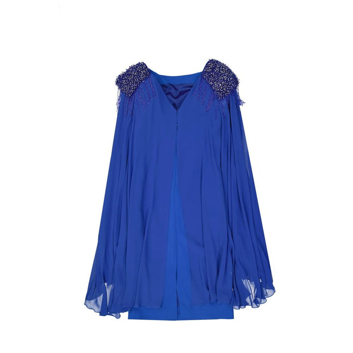 IVAN MONTESI Blue Acetate Cocktail Dress by IVAN MONTESI outlet now on sale