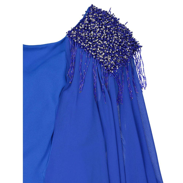 IVAN MONTESI Blue Acetate Cocktail Dress by IVAN MONTESI outlet now on sale