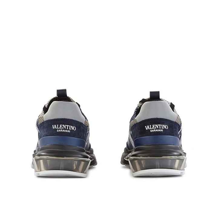 Valentino Garavani Blue Fabric Athletic Sneakers