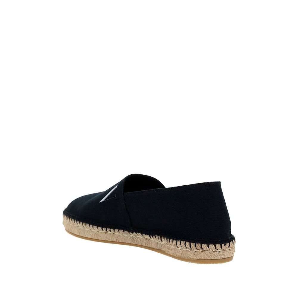 Valentino Garavani Black Canvas Espadrilles by Valentino Garavani outlet now on sale
