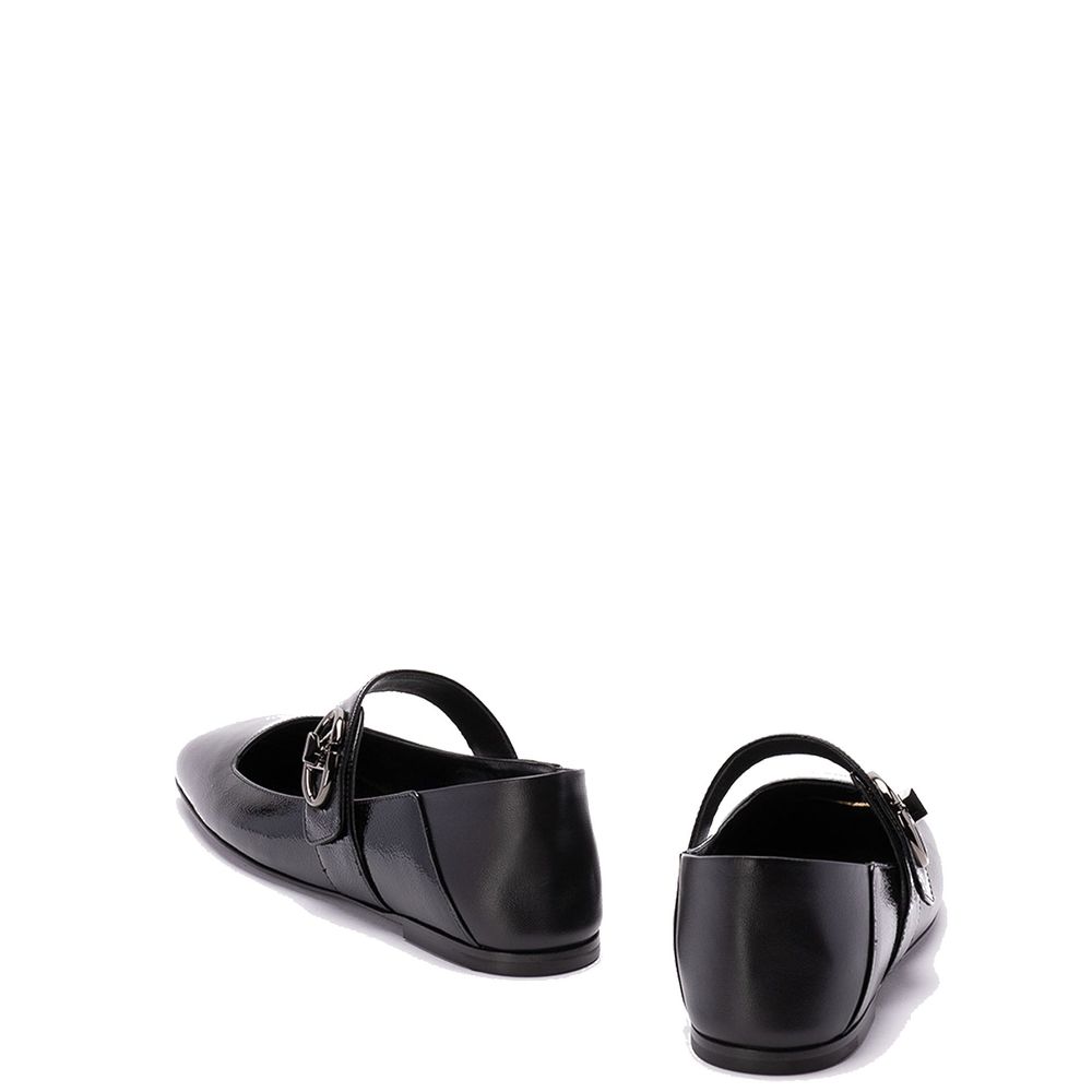 Valentino Garavani Black Calfskin Ballet Flats by Valentino Garavani outlet now on sale