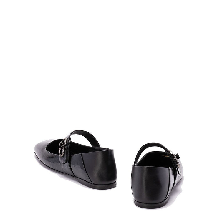 Valentino Garavani Black Calfskin Ballet Flats by Valentino Garavani outlet now on sale