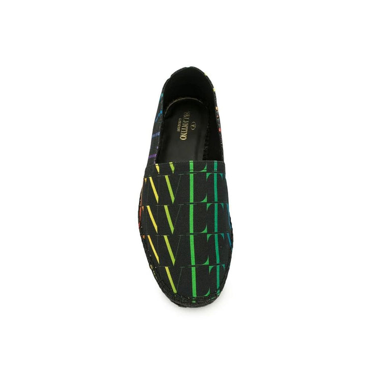 Valentino Garavani Black Canvas Espadrilles by Valentino Garavani outlet now on sale