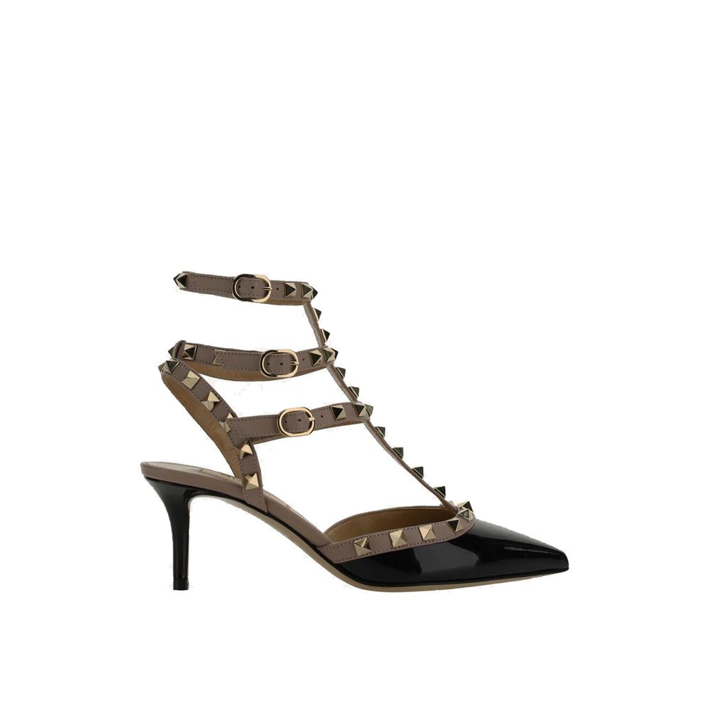Valentino Garavani Black Calfskin High Heel Pumps by Valentino Garavani outlet now on sale
