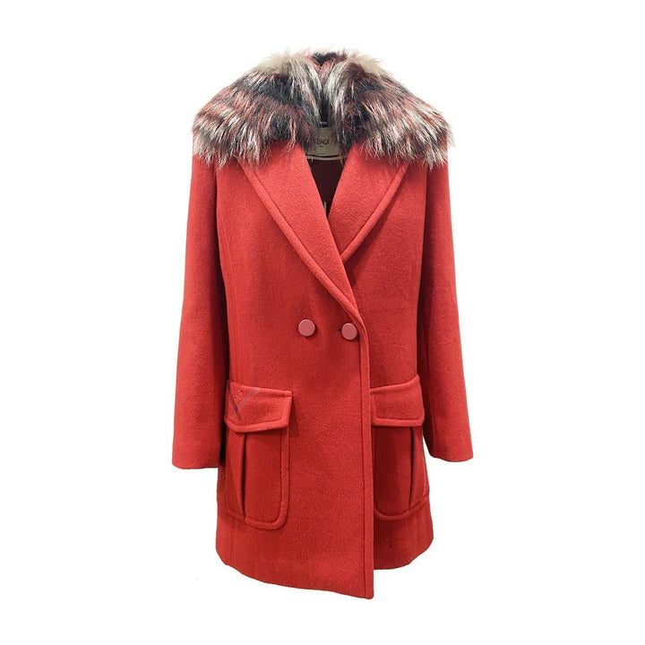 Fendi Multicolor Virgin Wool Coat by Fendi outlet now on sale