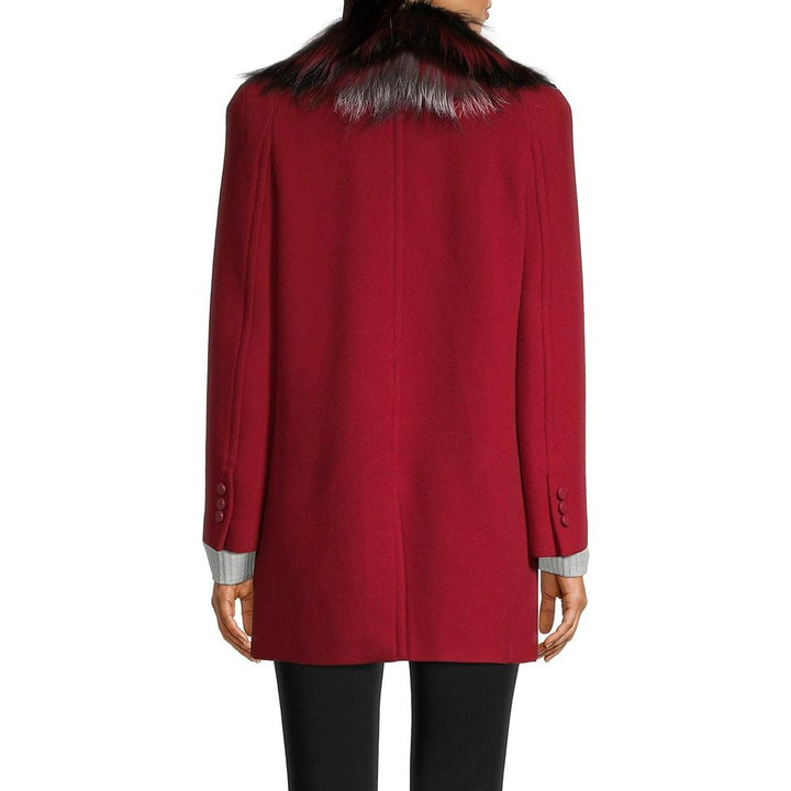 Fendi Multicolor Virgin Wool Coat by Fendi outlet now on sale