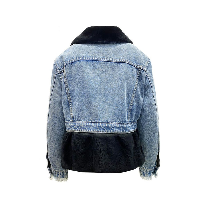 FORTE DEI MARMI COUTURE Blue Cotton Denim Jacket by FORTE DEI MARMI COUTURE outlet now on sale