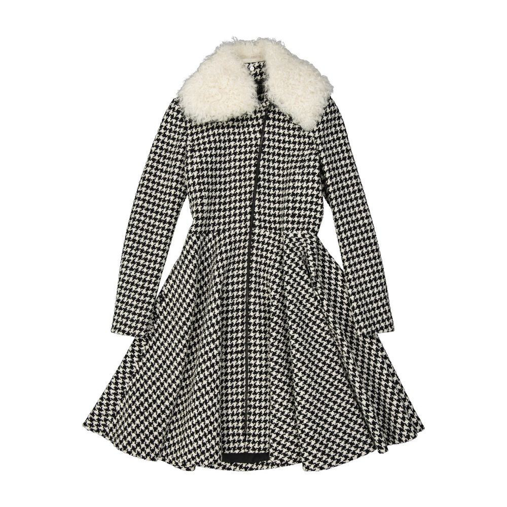 Giambattista Valli Black Virgin Wool Coat by Giambattista Valli outlet now on sale