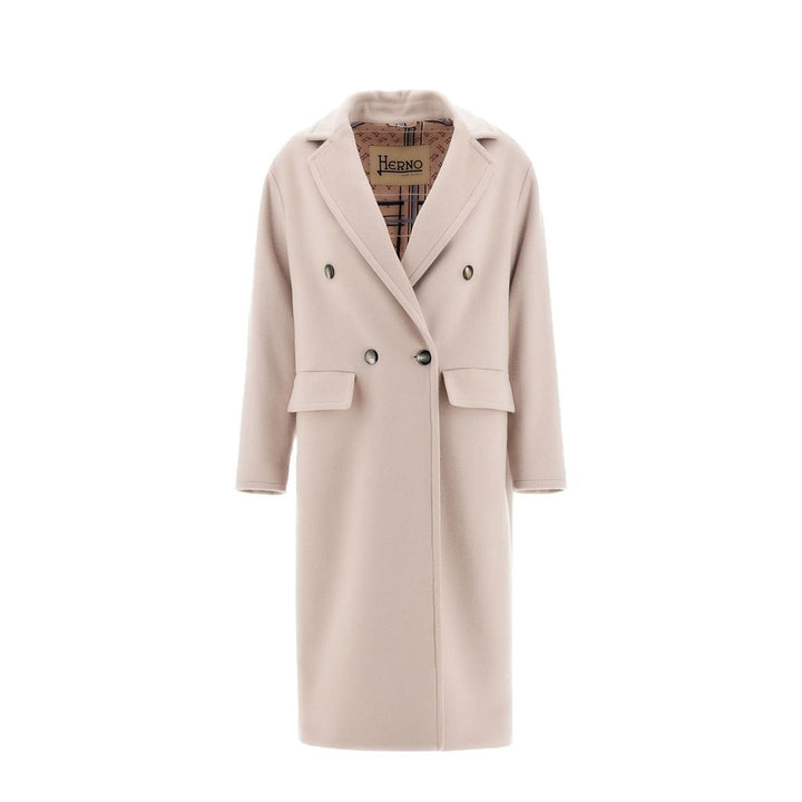 Herno Beige Wool Coat by Herno outlet now on sale