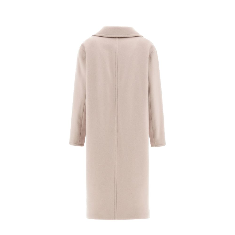 Herno Beige Wool Coat by Herno outlet now on sale