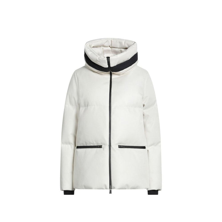 Herno White Polyester Coat by Herno outlet now on sale