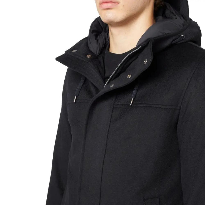 Herno Sample Sale | Herno Black Cashmere Coat - | Designer outlet