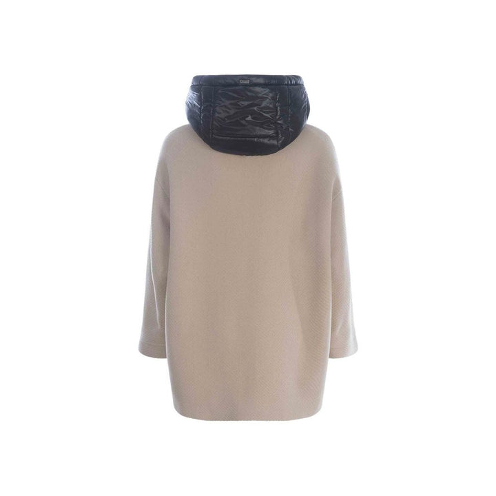 Herno Beige Virgin Wool Coat by Herno outlet now on sale
