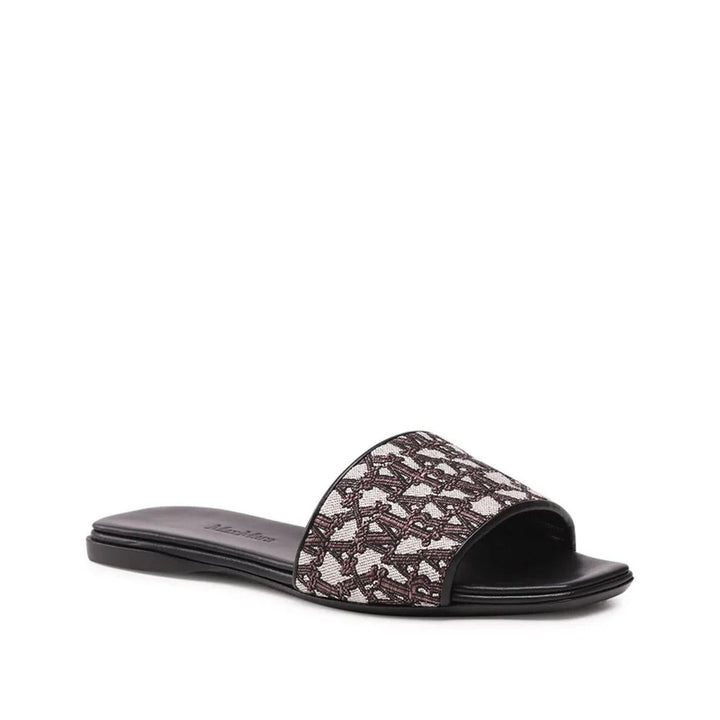 Max Mara Brown Polyamide Slides by Max Mara outlet now on sale