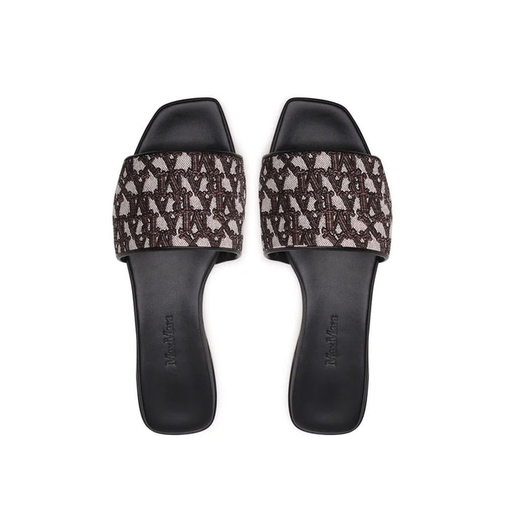 Max Mara Brown Polyamide Slides by Max Mara outlet now on sale