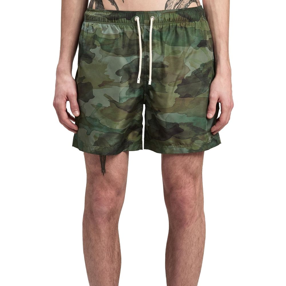 Palm Angels Bicolor Polyester Swim Shorts by Palm Angels outlet now on sale