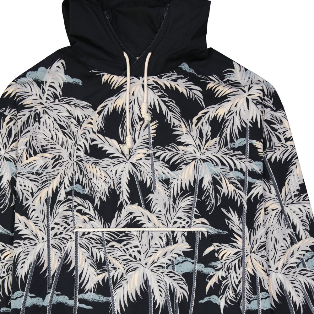 Palm Angels Black Cotton Pattern Shirt by Palm Angels outlet now on sale