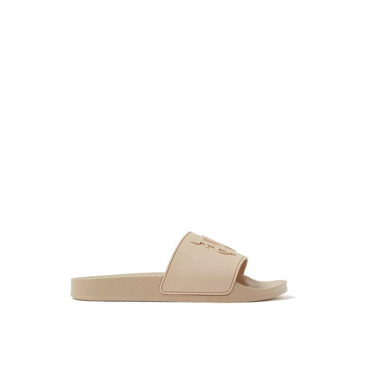 Palm Angels Beige Rubber Slides by Palm Angels outlet now on sale