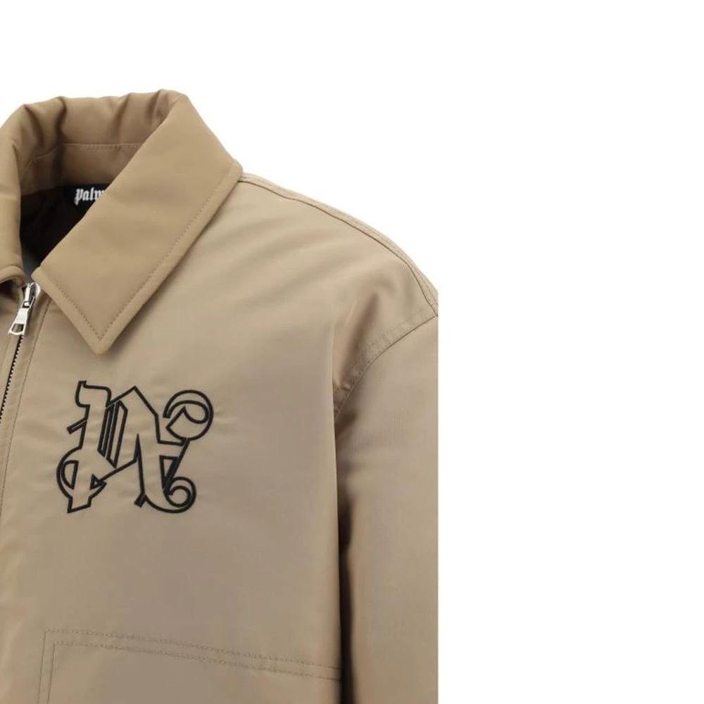 Palm Angels Sample Sale Palm Angels Beige Polyamide Bomber - | Designer outlet