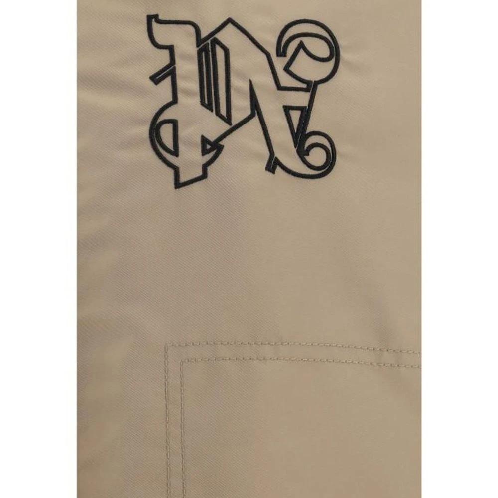 Palm Angels Sample Sale Palm Angels Beige Polyamide Bomber - | Designer outlet