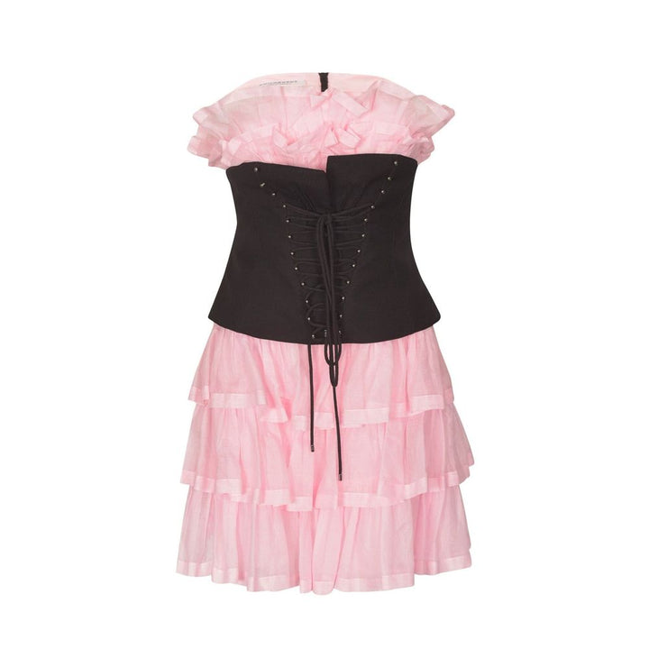 Philosophy di Lorenzo Serafini Multicolor Cotton Cocktail Dress by Philosophy di Lorenzo Serafini outlet now on sale