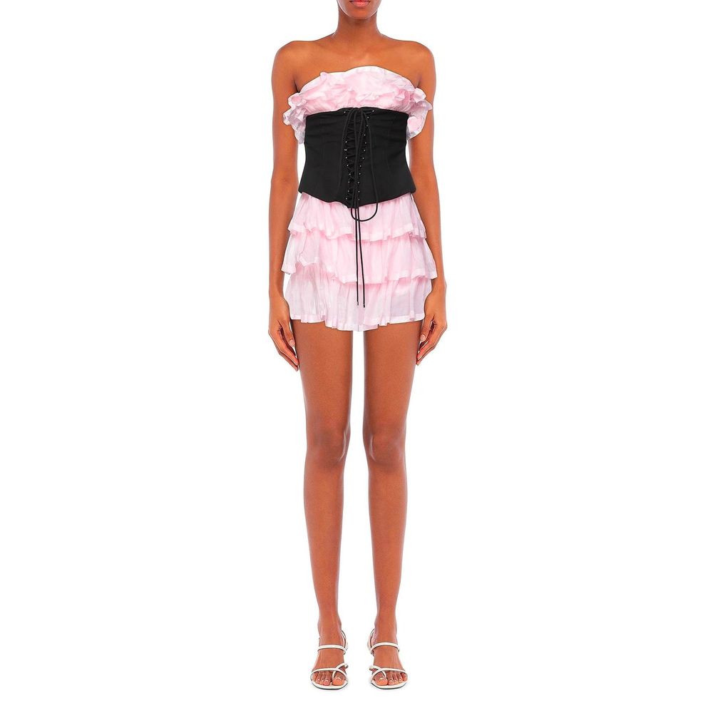 Philosophy di Lorenzo Serafini Multicolor Cotton Cocktail Dress by Philosophy di Lorenzo Serafini outlet now on sale