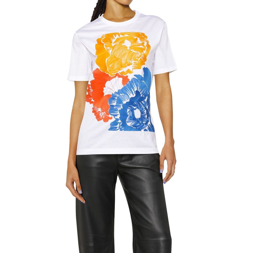 Salvatore Ferragamo White Cotton T-Shirt by Salvatore Ferragamo outlet now on sale