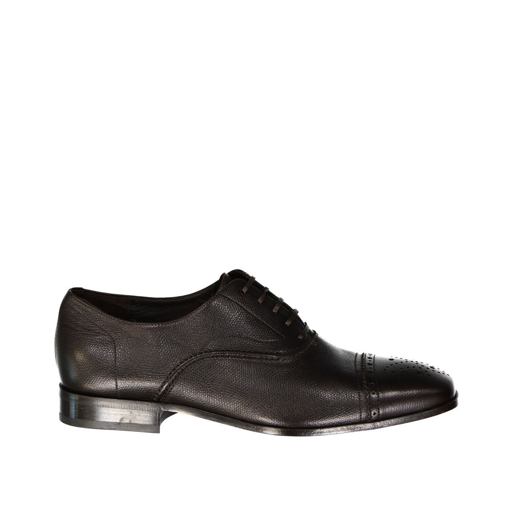 Salvatore Ferragamo Brown Calfskin Oxfords And Derbies by Salvatore Ferragamo outlet now on sale
