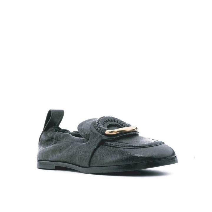 See By Chloé Black Calfskin Slip-On Loafers by See By Chloé outlet now on sale