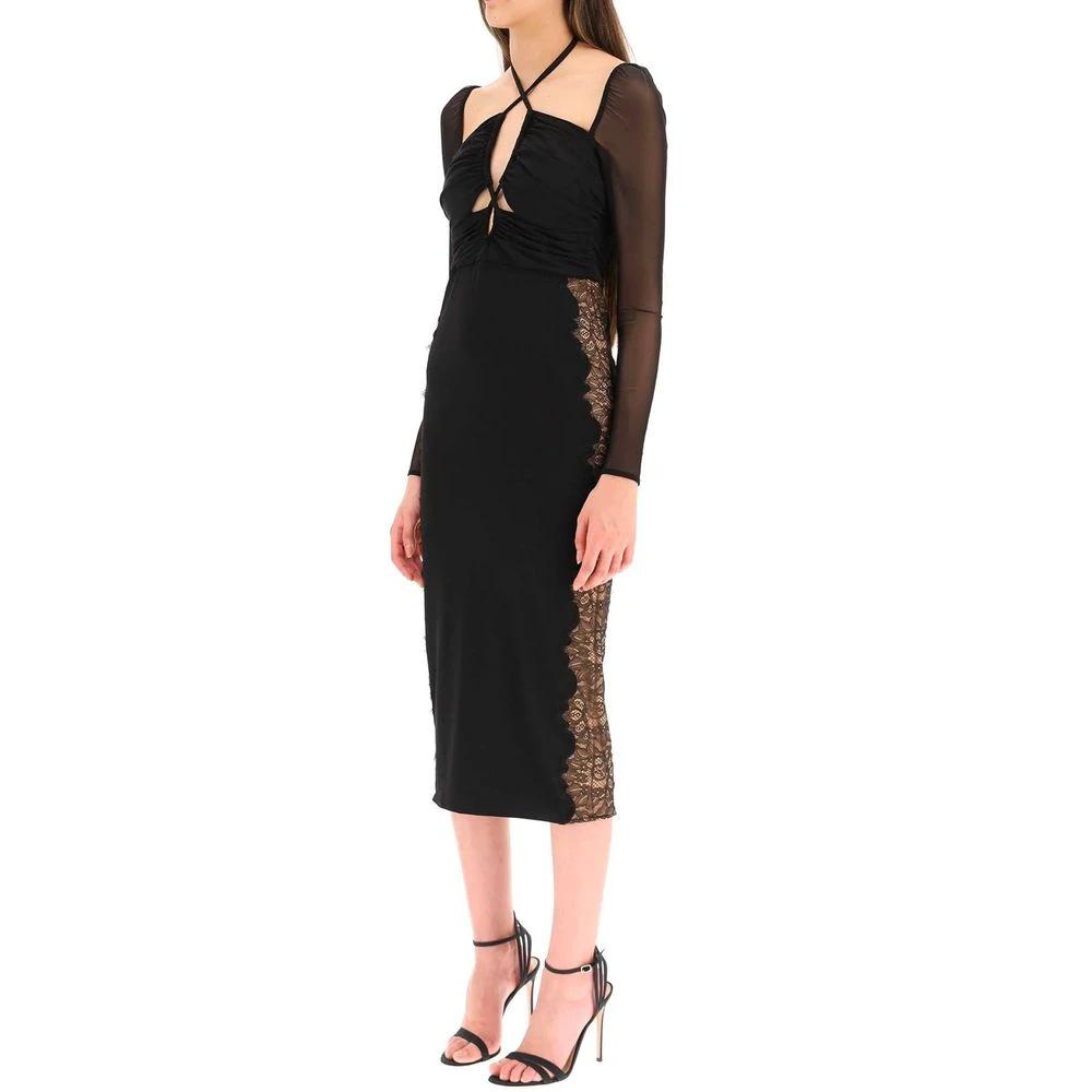 Self-Portrait Sample Sale Self-Portrait Black Polyester Cocktail Dress - | Designer outlet