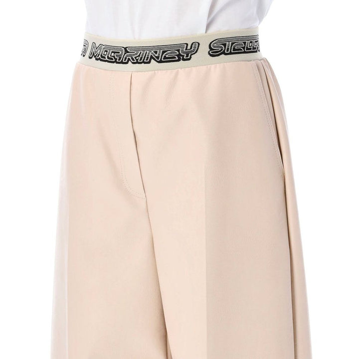 Stella McCartney Beige Viscose Cropped Pants by Stella McCartney outlet now on sale