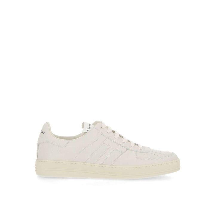Tom Ford White Calfskin Sneakers by Tom Ford outlet now on sale