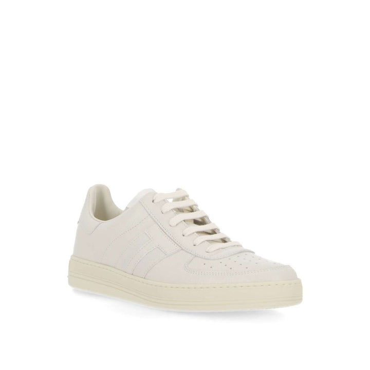 Tom Ford White Calfskin Sneakers by Tom Ford outlet now on sale