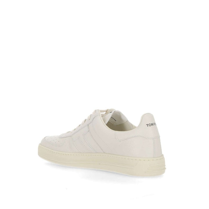 Tom Ford White Calfskin Sneakers by Tom Ford outlet now on sale