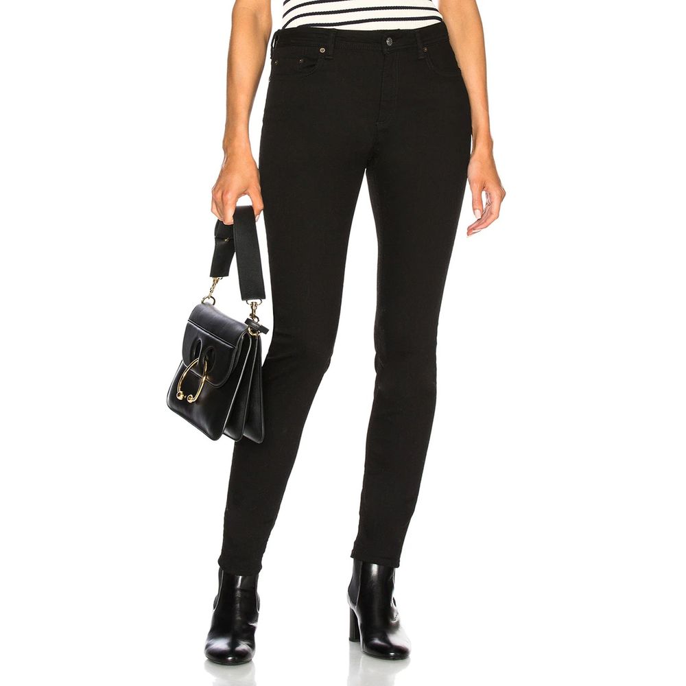 Acne Studios Black Cotton Skinny Jeans by Acne Studios outlet now on sale