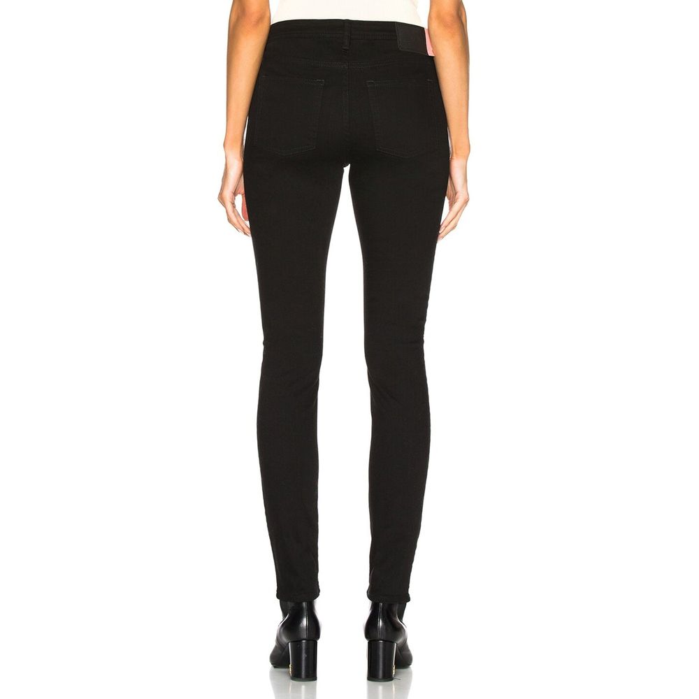 Acne Studios Black Cotton Skinny Jeans by Acne Studios outlet now on sale