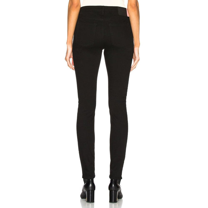 Acne Studios Black Cotton Skinny Jeans by Acne Studios outlet now on sale