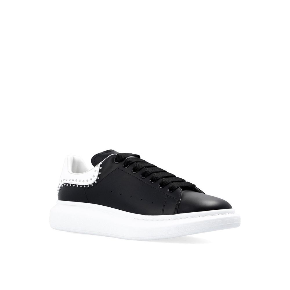 Alexander McQueen Black Calfskin Chunky Sneakers by Alexander McQueen outlet now on sale