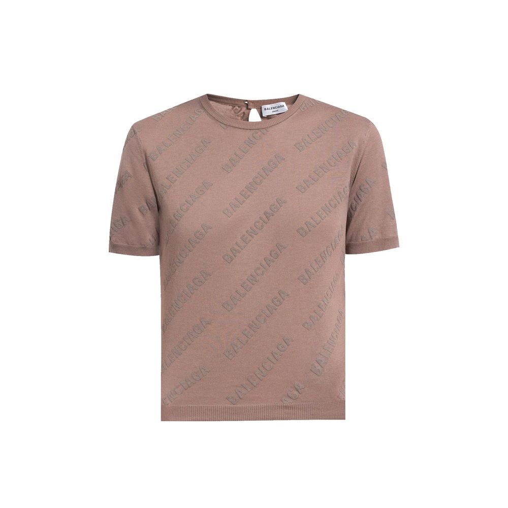 Balenciaga Brown Cotton Tank Tops by Balenciaga outlet now on sale