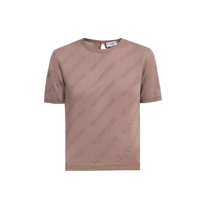 Balenciaga Brown Cotton Tank Tops by Balenciaga outlet now on sale