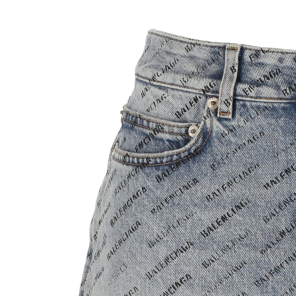 Balenciaga Blue Denim Skirt by Balenciaga outlet now on sale