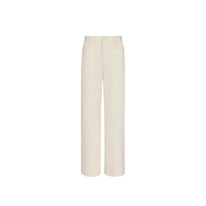 Dior White Cashmere Chino Pants