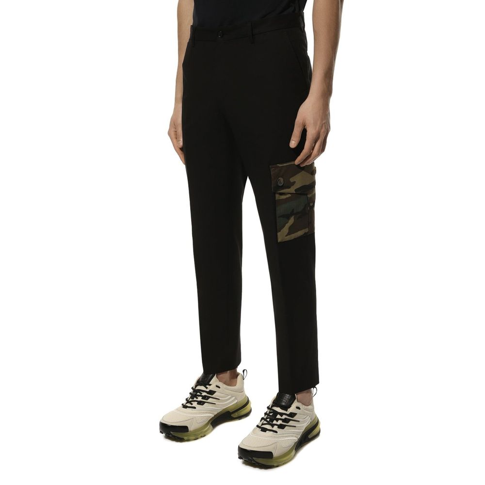 Dolce & Gabbana Black Cotton Cargo Pants by Dolce & Gabbana outlet now on sale