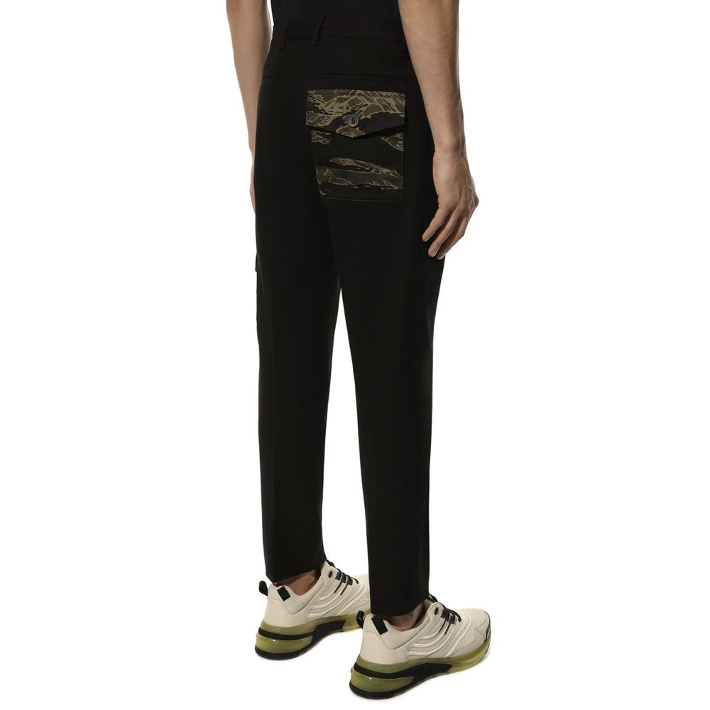 Dolce & Gabbana Black Cotton Cargo Pants by Dolce & Gabbana outlet now on sale