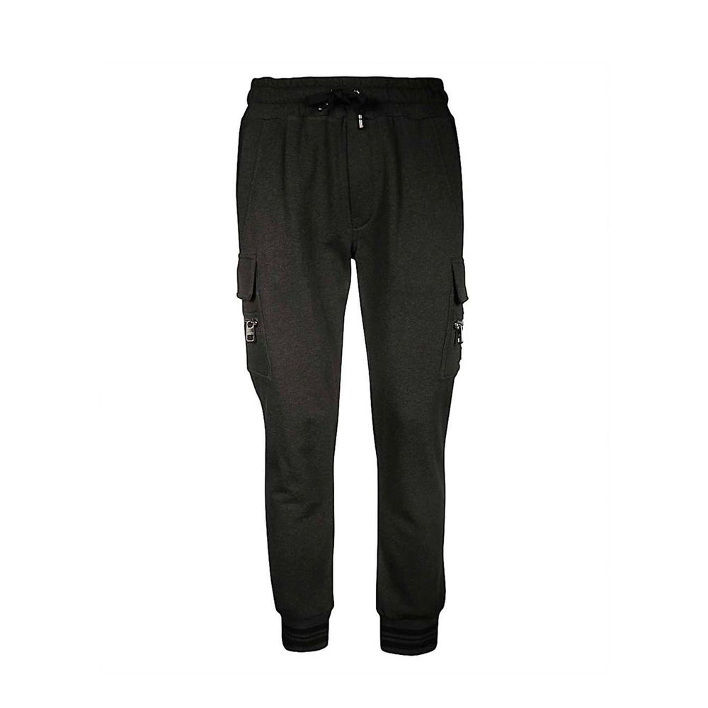 Dolce & Gabbana Gray Cotton Cargo Pants by Dolce & Gabbana outlet now on sale