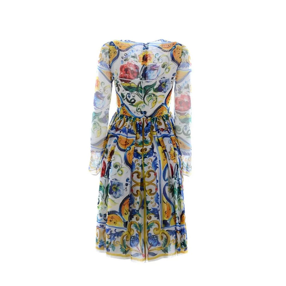 Dolce & Gabbana White Silk Casual Dress by Dolce & Gabbana outlet now on sale