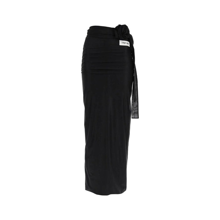 Dolce &amp; Gabbana Black Elastane Long Skirt by Dolce &amp; Gabbana outlet now on sale