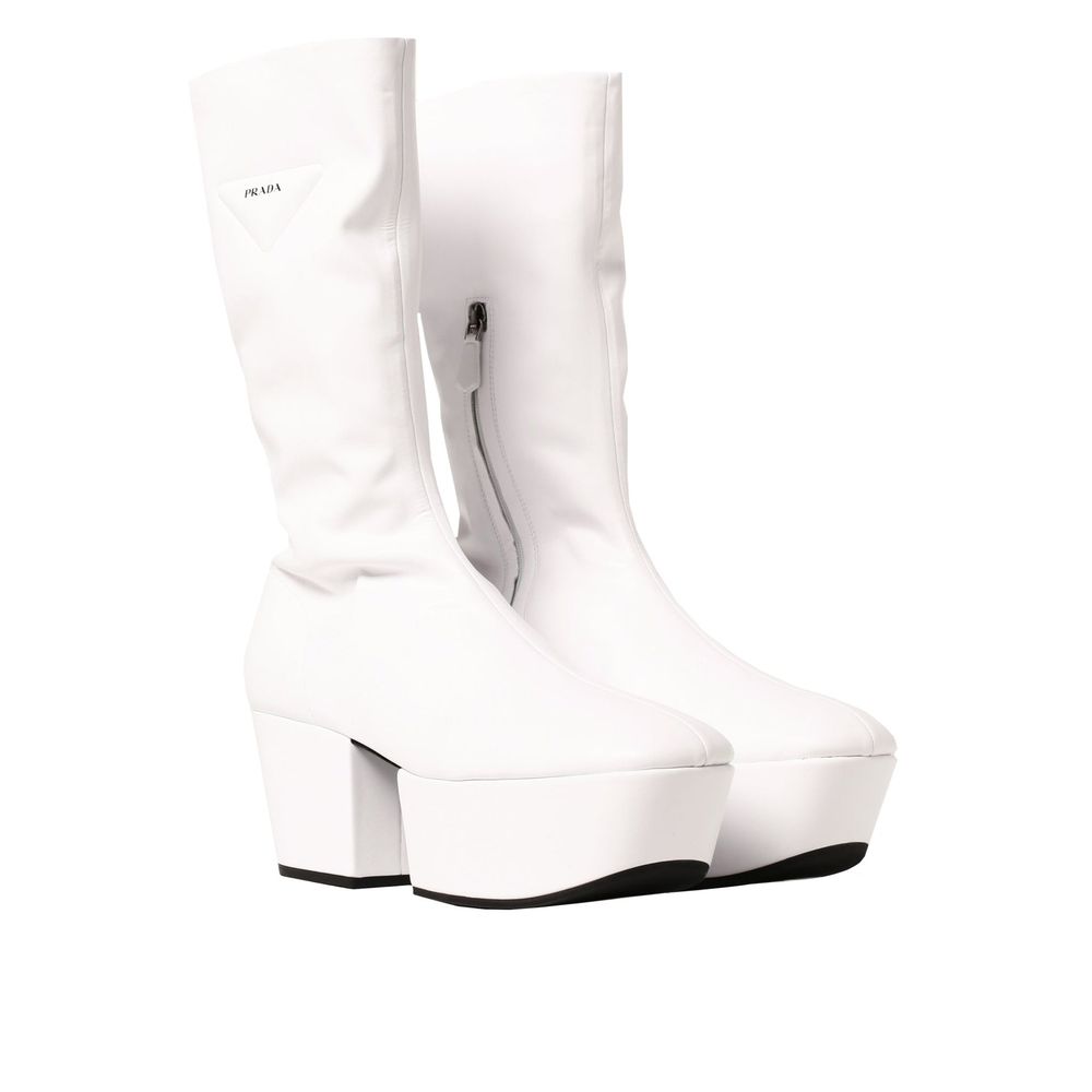 Prada White Polyethylene Boots by Prada outlet now on sale